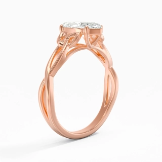 Noeud celtique Solitaire Bague de fiançailles 2.00ct Moissanite