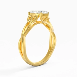 Celtic Knot Solitaire Engagement Ring 2.00ct Moissanite