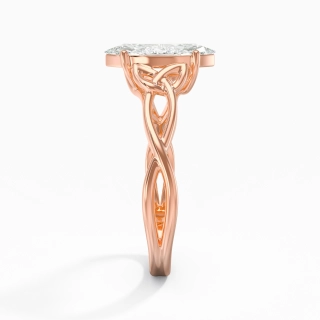 Noeud celtique Solitaire Bague de fiançailles 2.00ct Moissanite