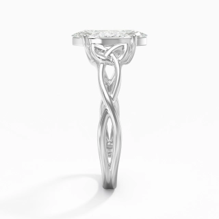 Celtic Knot Solitaire Engagement Ring 2.00ct Moissanite