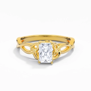 925 Sterling Silver Moissanite Engagement Ring