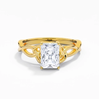 925 Sterling Silver Moissanite Engagement Ring
