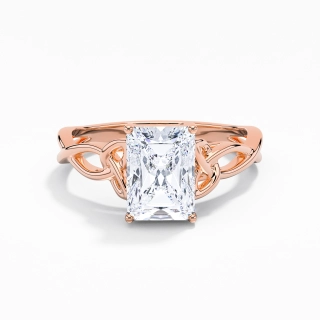 Argent sterling 925 Moissanite Bague de fiançailles