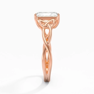 Argent sterling 925 Moissanite Bague de fiançailles