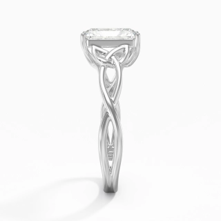 925 Sterling Silver Moissanite Engagement Ring