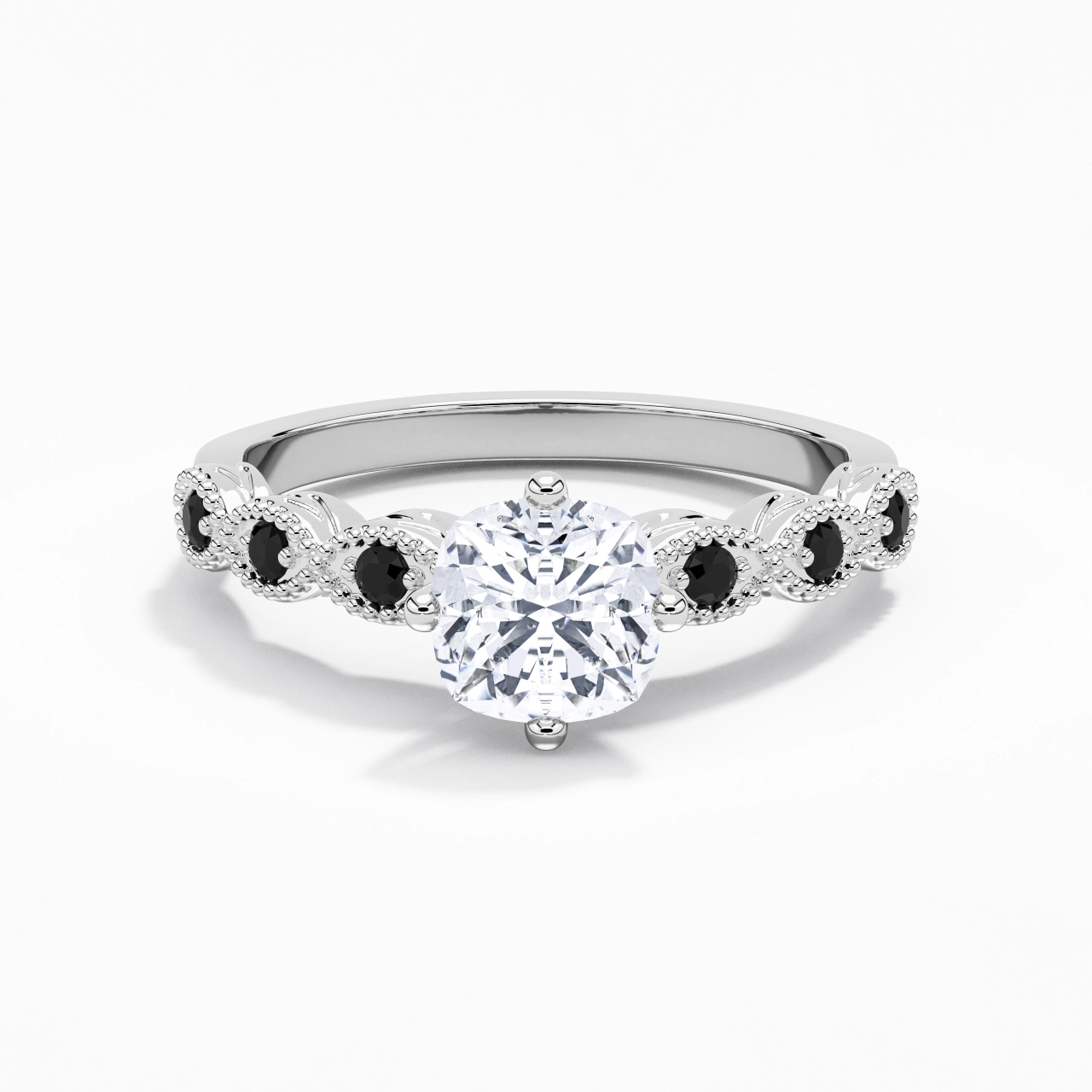 925 Sterling Silver Cubic Zirconia Engagement Ring