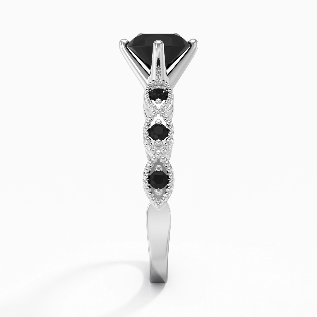 925 Sterling Silver Cubic Zirconia Engagement Ring