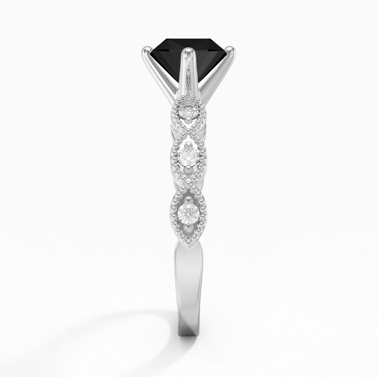 925 Sterling Silver Cubic Zirconia Engagement Ring