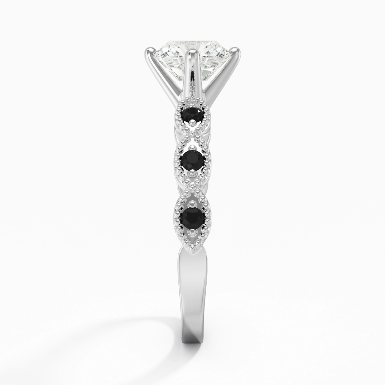 925 Sterling Silver Cubic Zirconia Engagement Ring