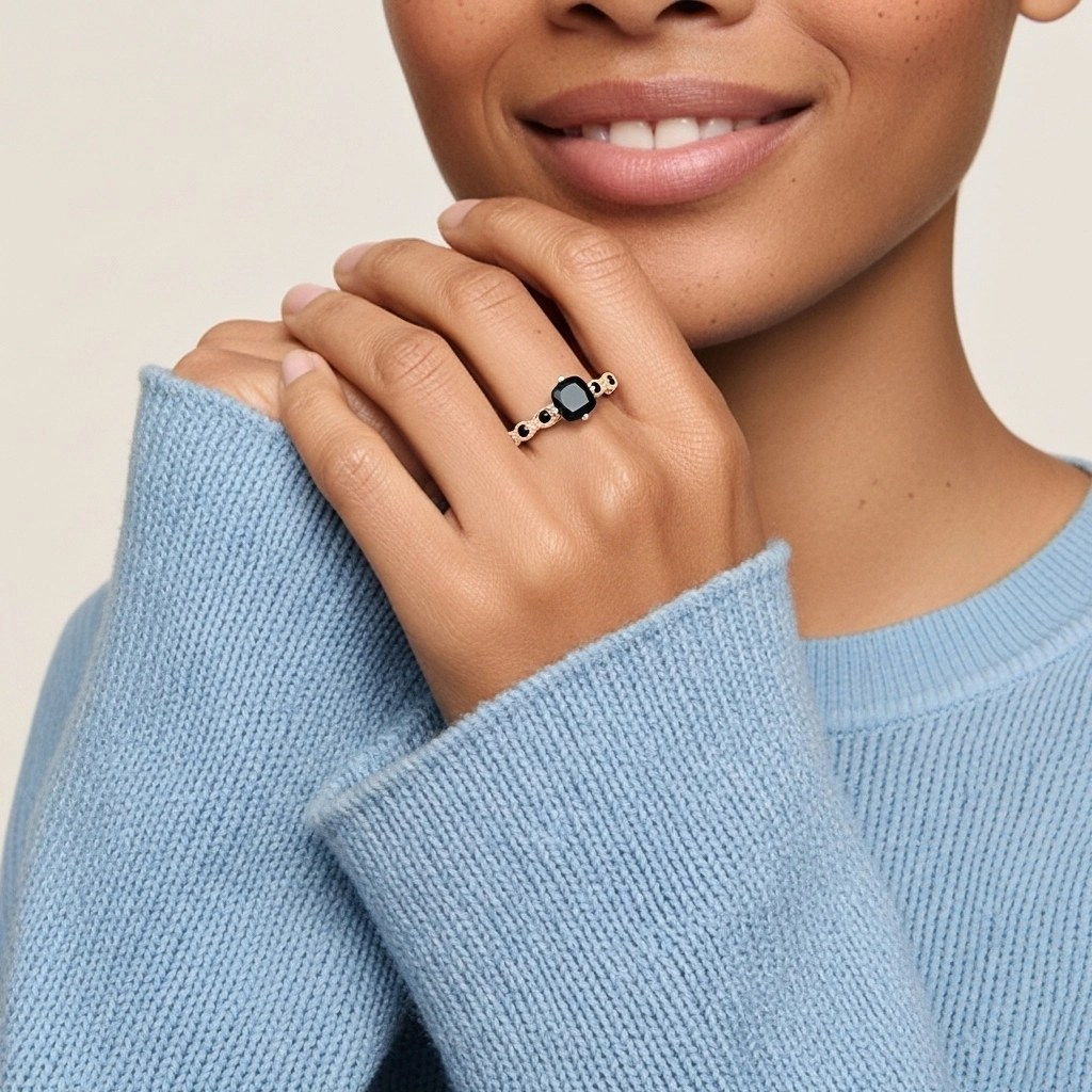 925 Sterling Silver Cubic Zirconia Engagement Ring