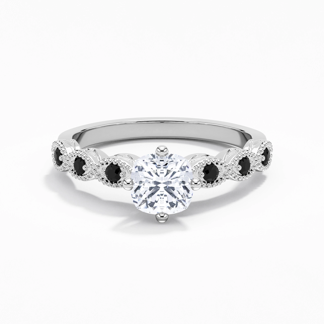 925 Sterling Silver Cubic Zirconia Engagement Ring