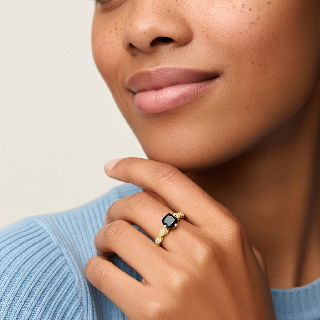 925 Sterling Silver Cubic Zirconia Engagement Ring