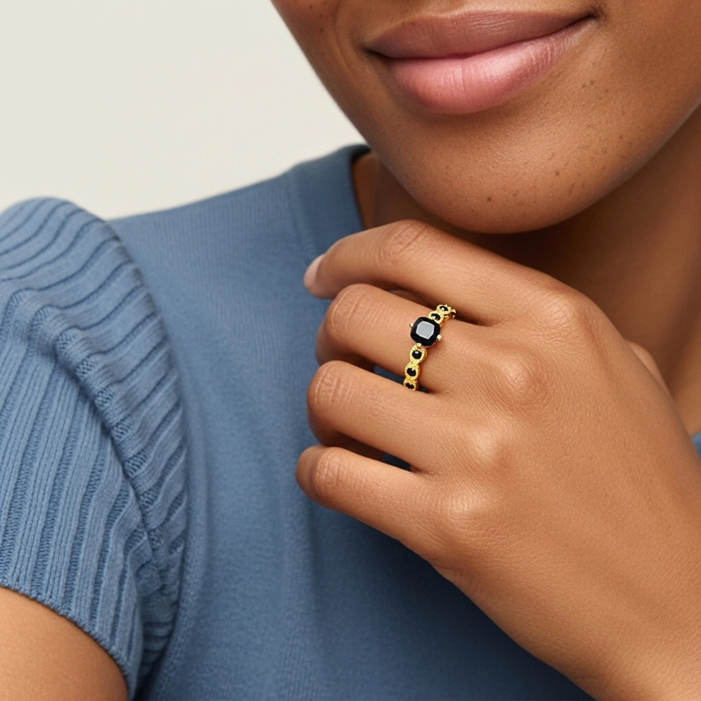 925 Sterling Silver Cubic Zirconia Engagement Ring