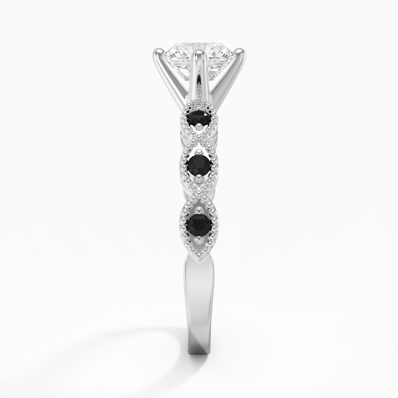 925 Sterling Silver Cubic Zirconia Engagement Ring