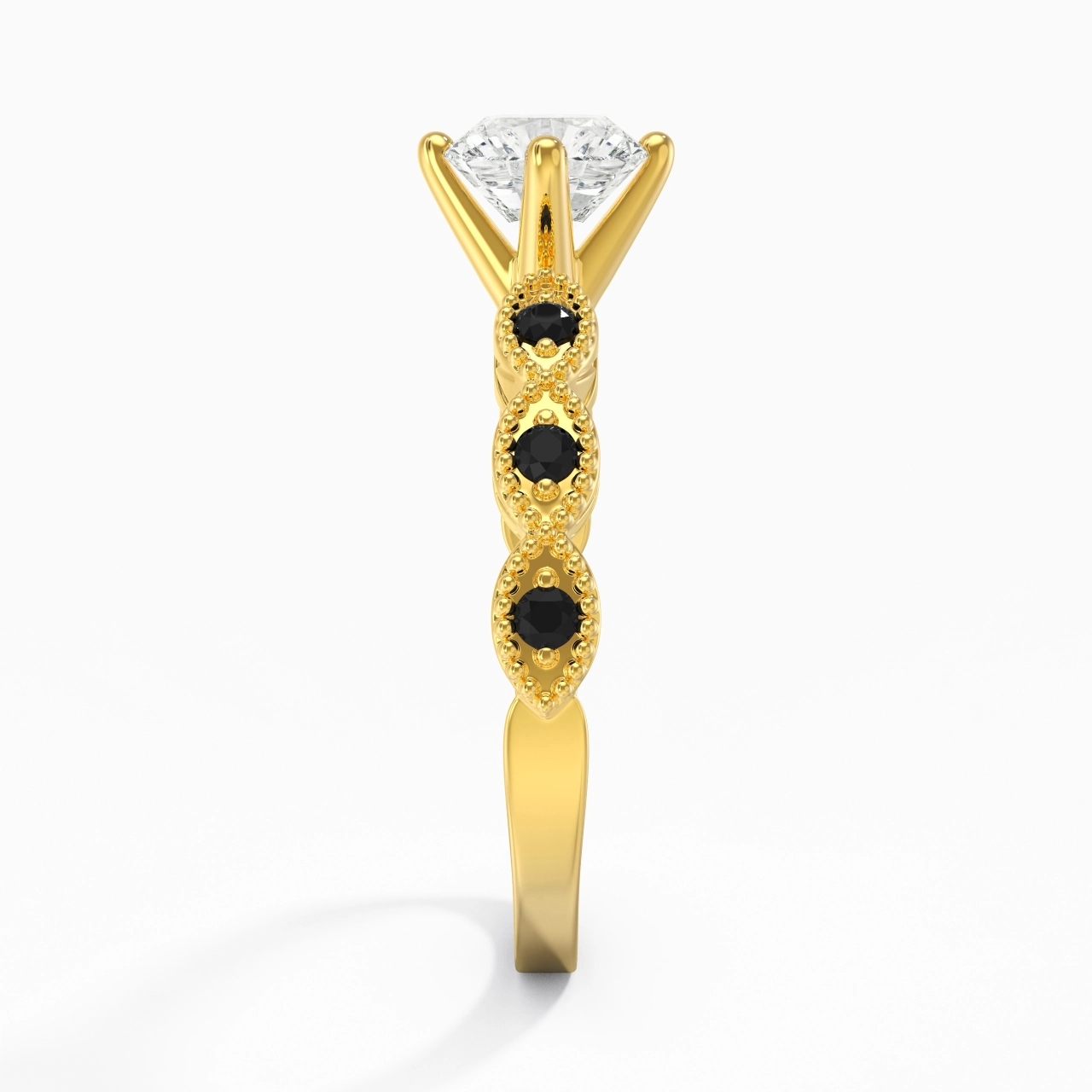 925 Sterling Silver Cubic Zirconia Engagement Ring