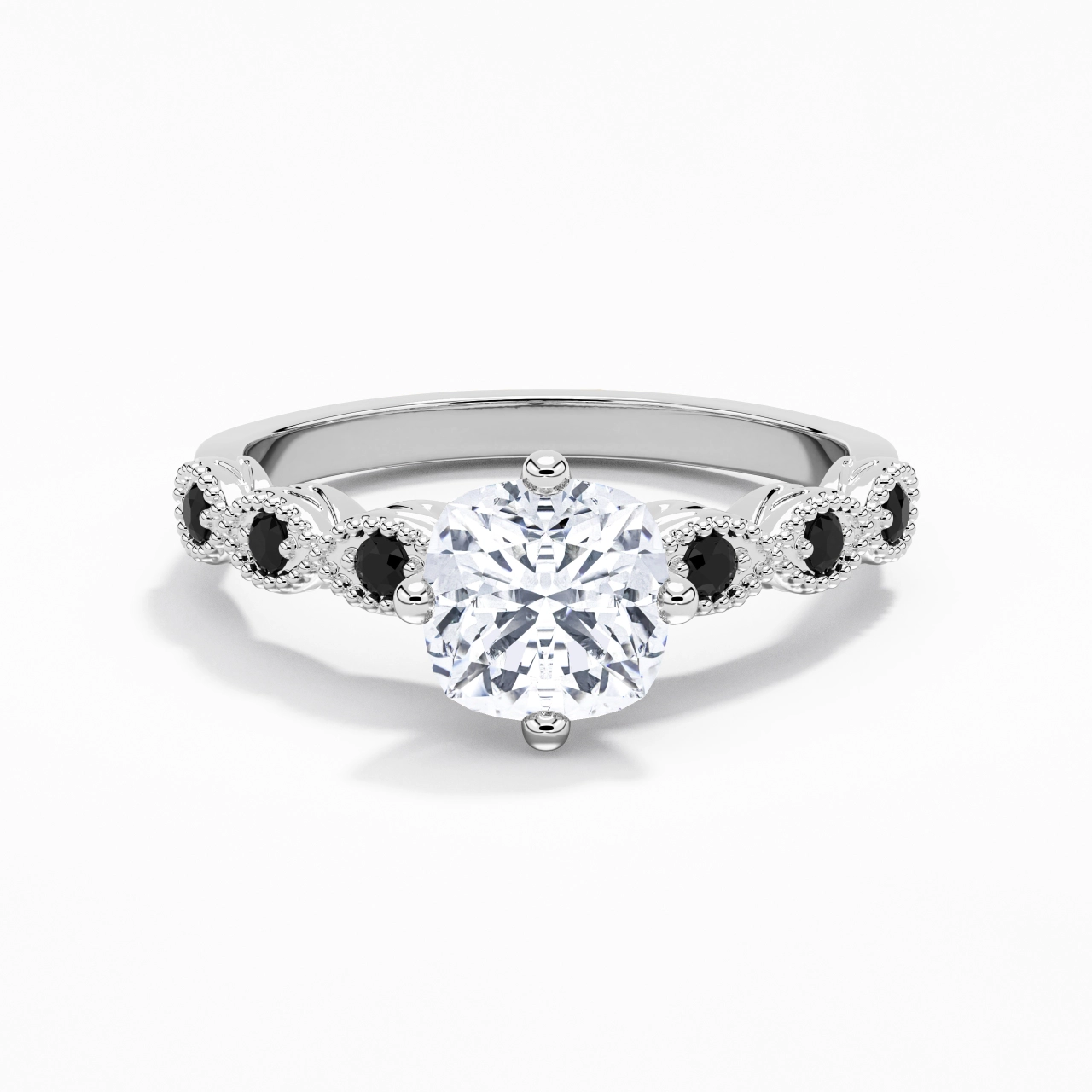 925 Sterling Silver Cubic Zirconia Engagement Ring