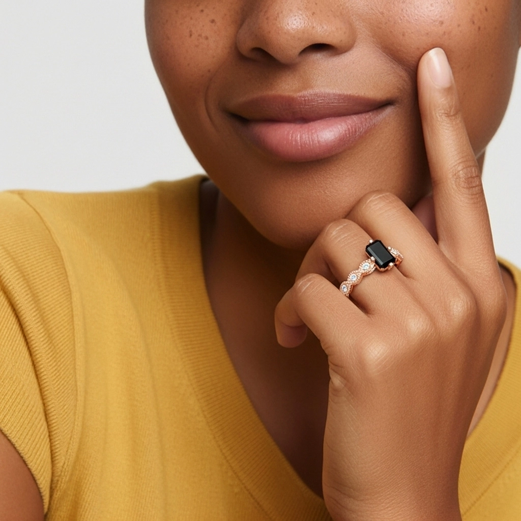 925 Sterling Silver Cubic Zirconia Engagement Ring