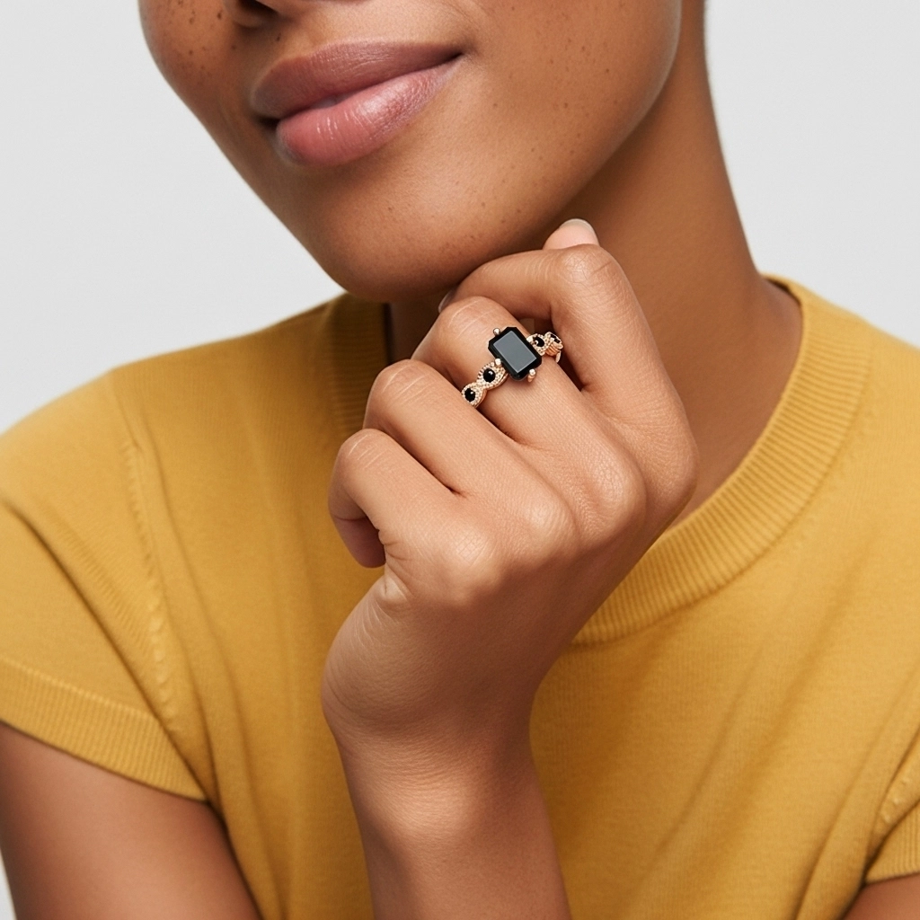 925 Sterling Silver Cubic Zirconia Engagement Ring