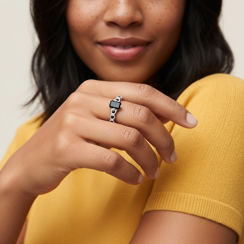 925 Sterling Silver Cubic Zirconia Engagement Ring