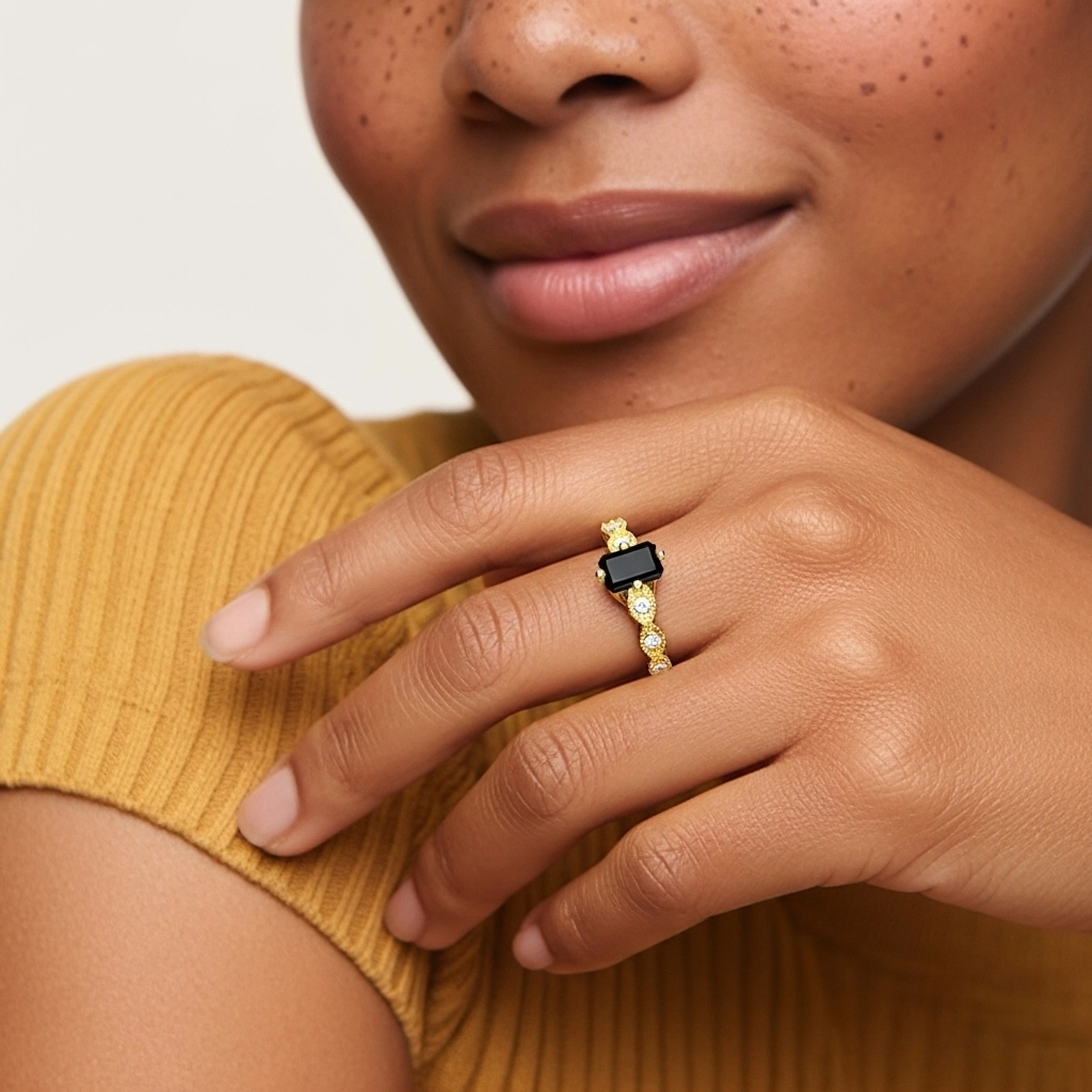 925 Sterling Silver Cubic Zirconia Engagement Ring