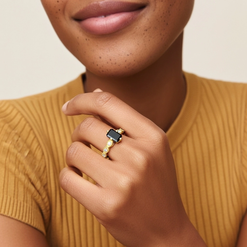 925 Sterling Silver Cubic Zirconia Engagement Ring