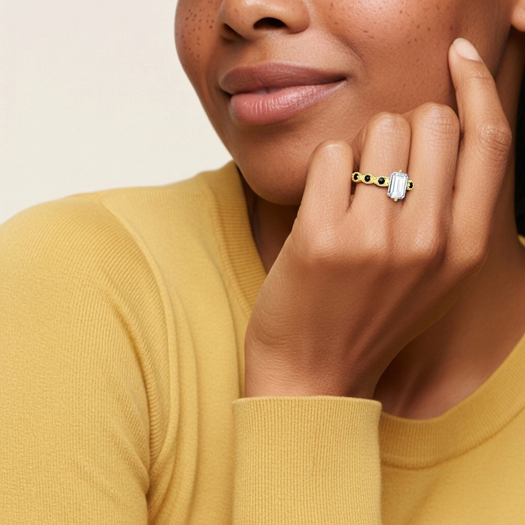 925 Sterling Silver Cubic Zirconia Engagement Ring