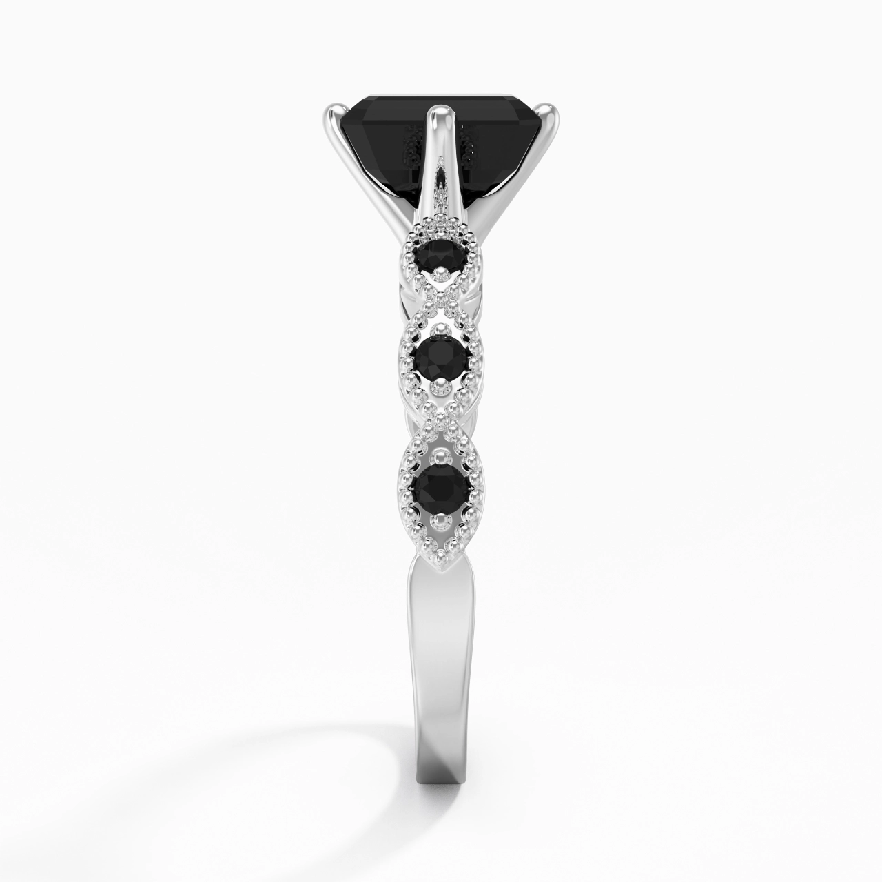 925 Sterling Silver Cubic Zirconia Engagement Ring