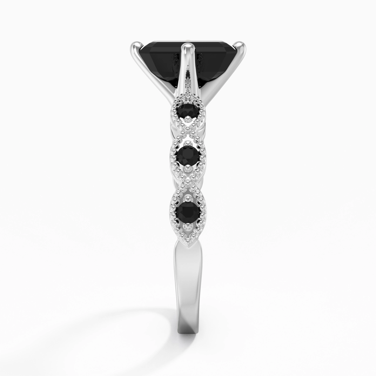 925 Sterling Silver Cubic Zirconia Engagement Ring