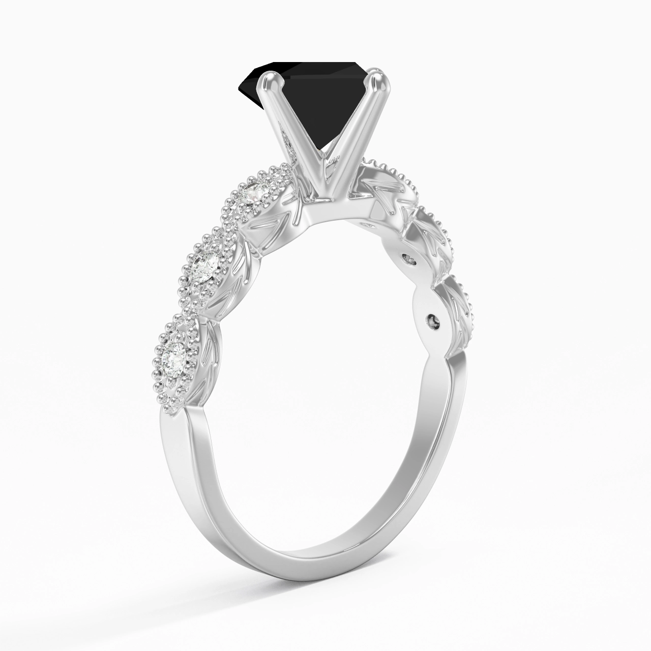 925 Sterling Silver Cubic Zirconia Engagement Ring