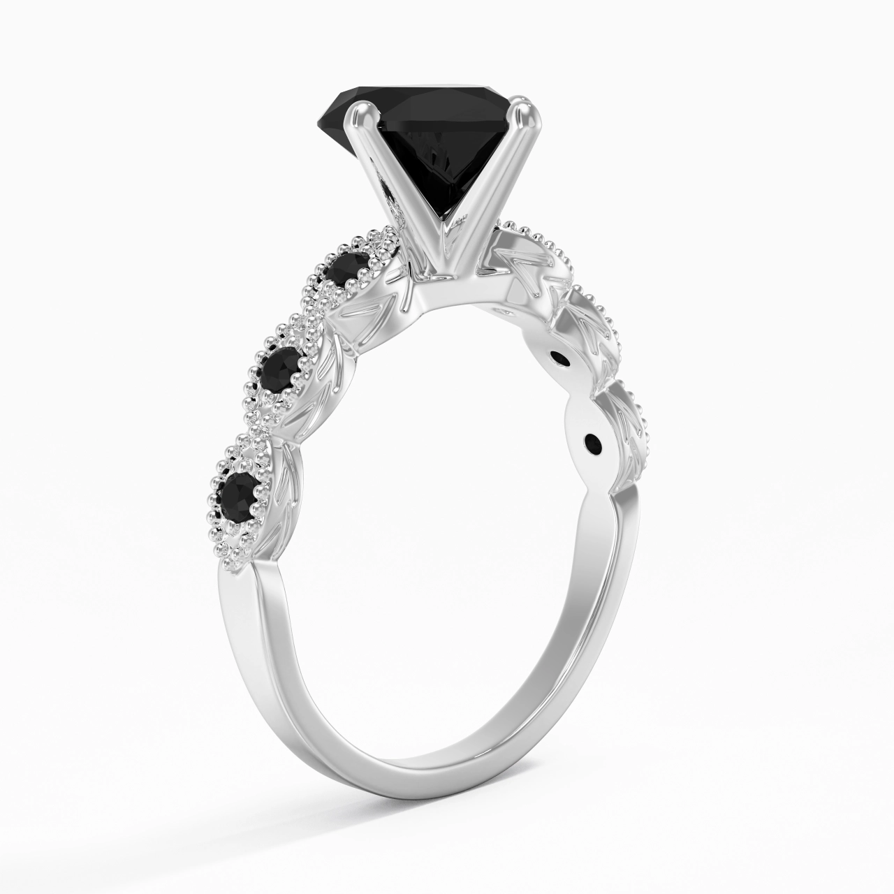 925 Sterling Silver Cubic Zirconia Engagement Ring