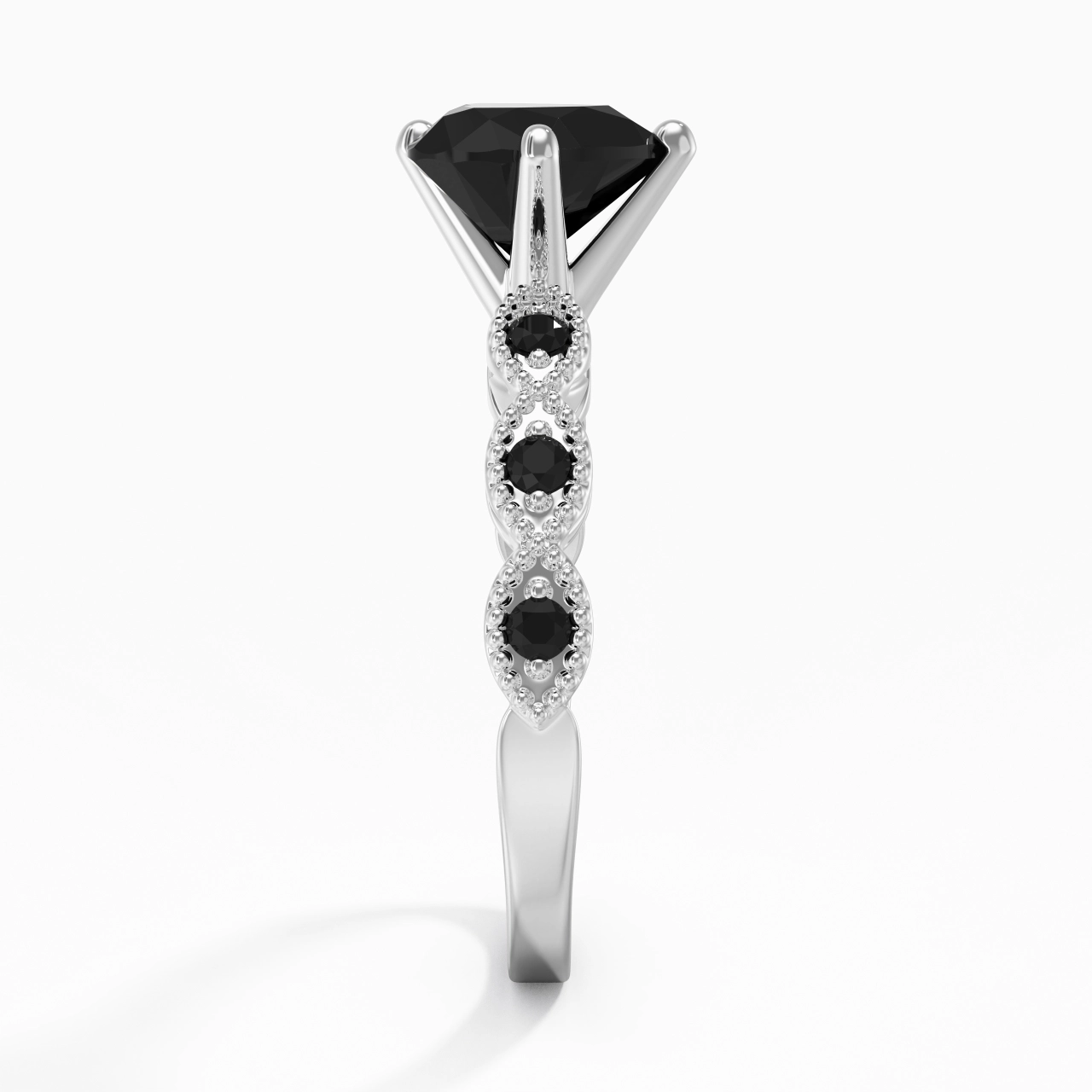 925 Sterling Silver Cubic Zirconia Engagement Ring