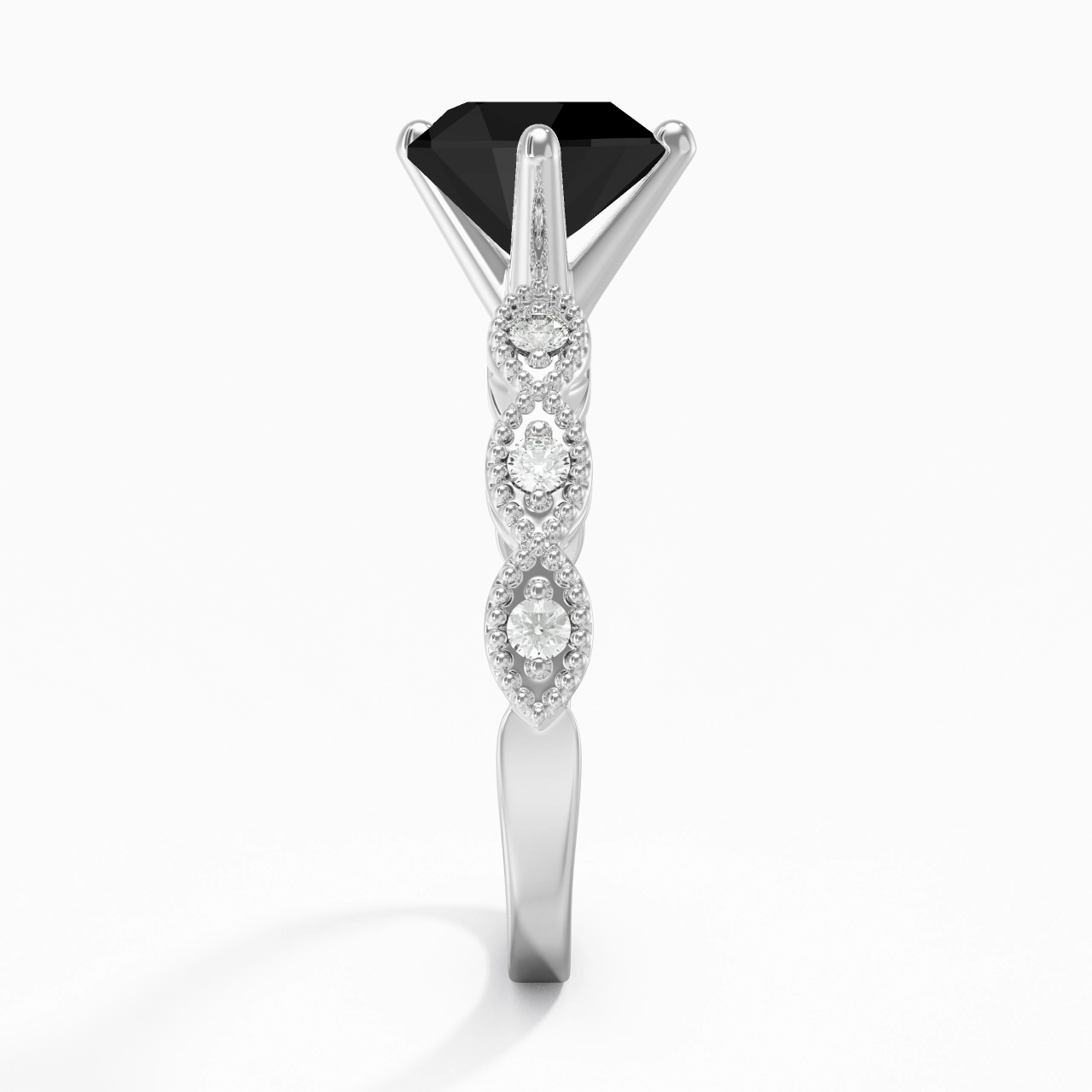 925 Sterling Silver Cubic Zirconia Engagement Ring