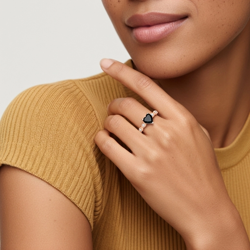 925 Sterling Silver Cubic Zirconia Engagement Ring