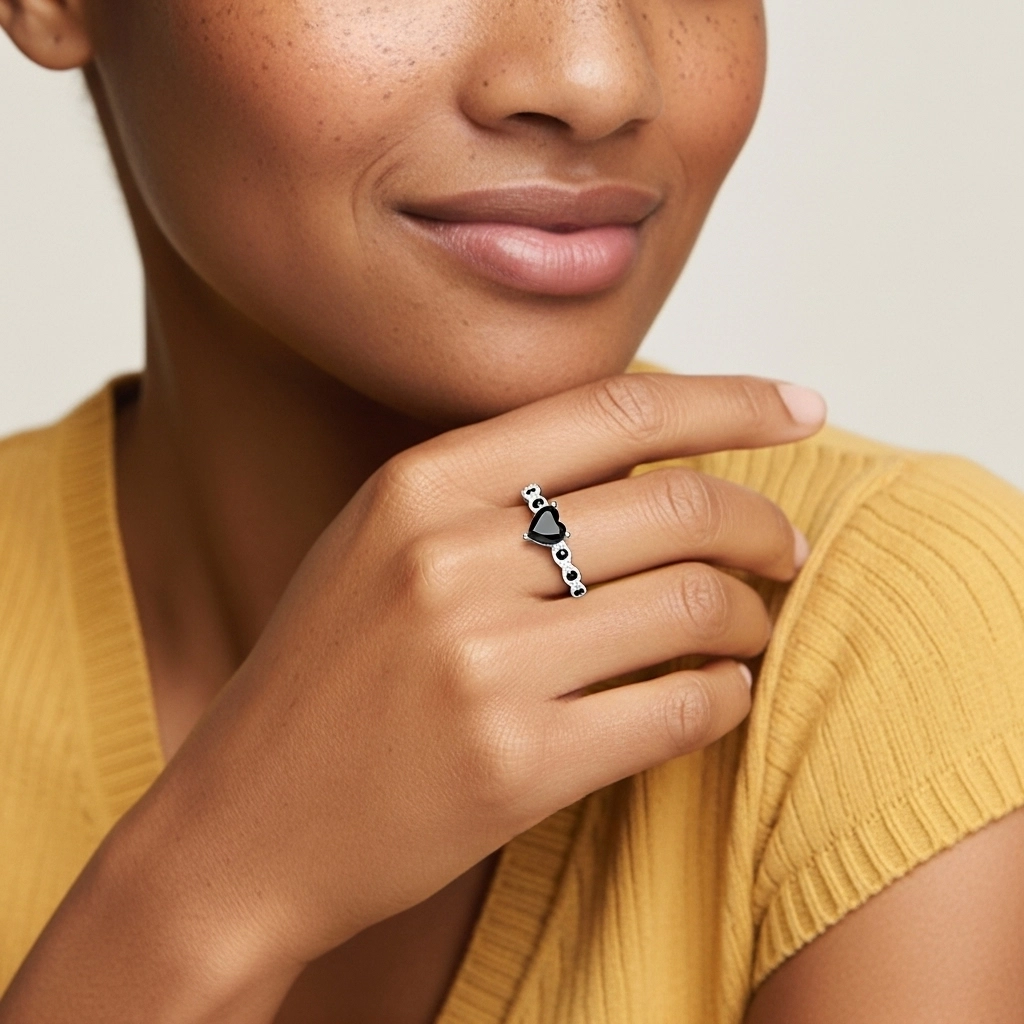 925 Sterling Silver Cubic Zirconia Engagement Ring