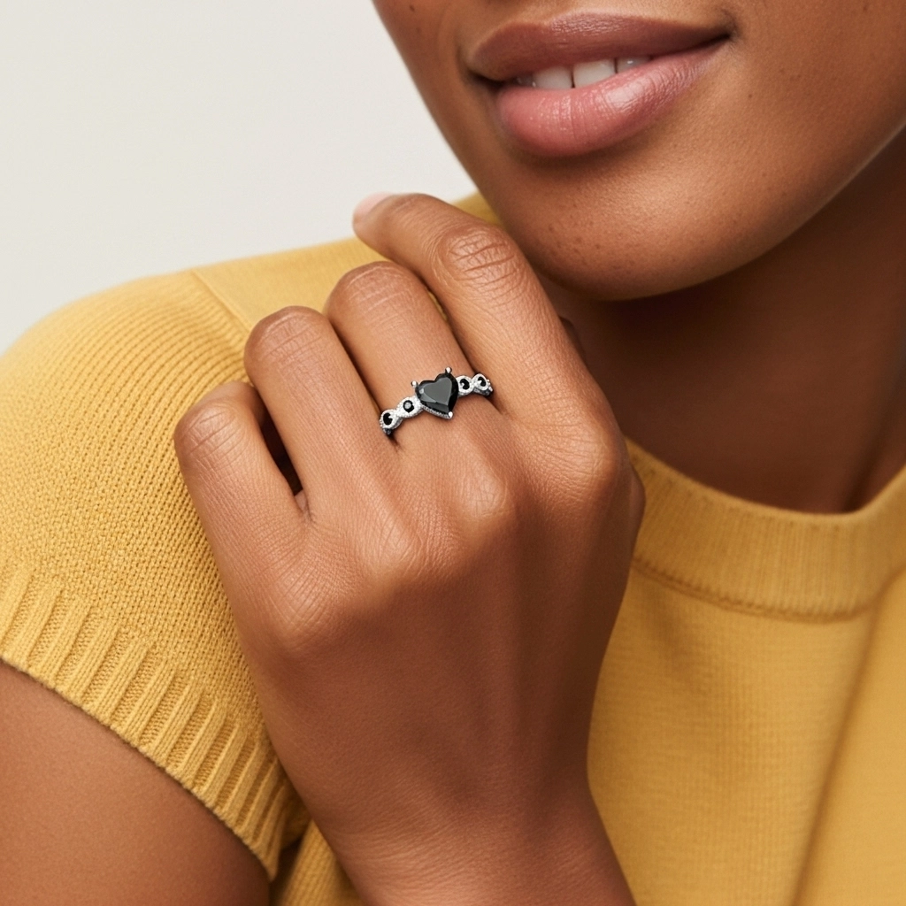 925 Sterling Silver Cubic Zirconia Engagement Ring