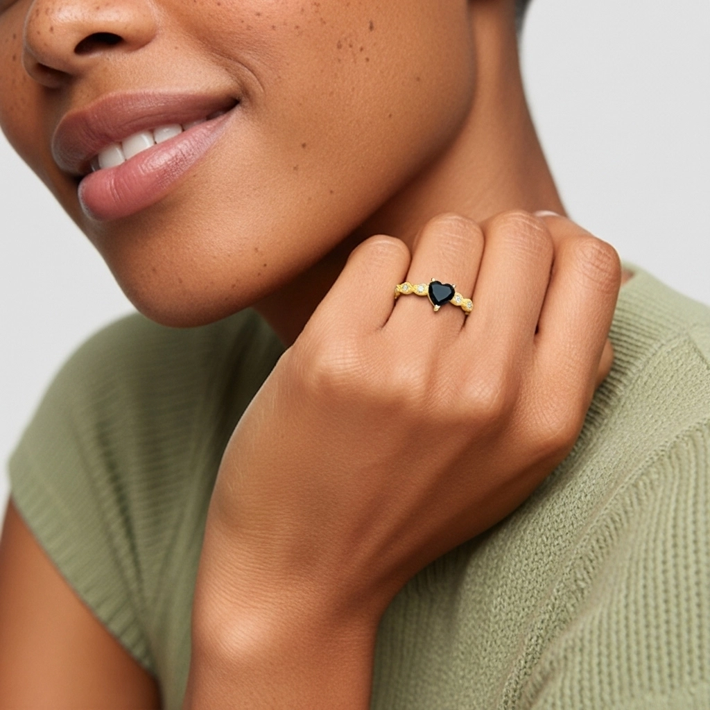 925 Sterling Silver Cubic Zirconia Engagement Ring