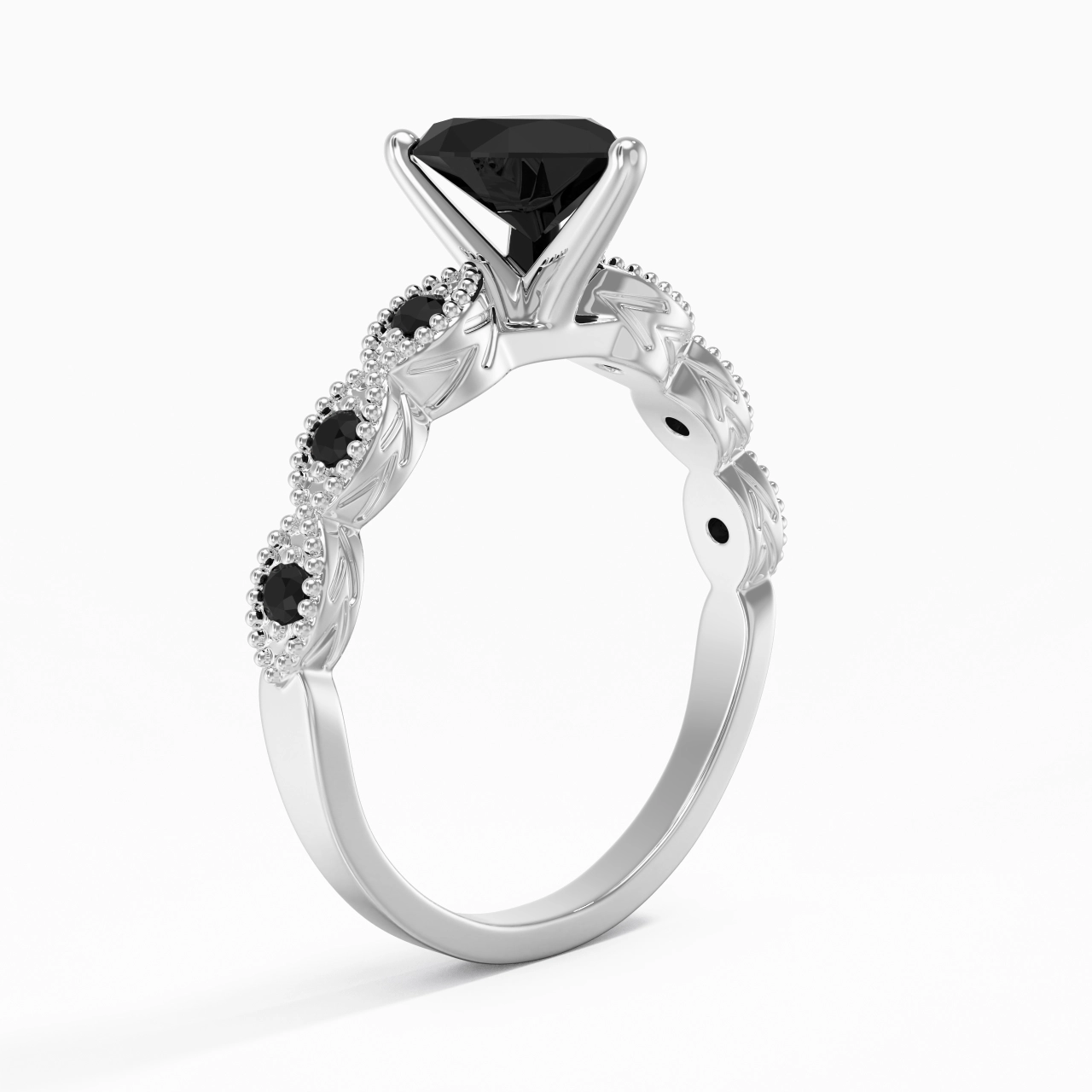 925 Sterling Silver Cubic Zirconia Engagement Ring