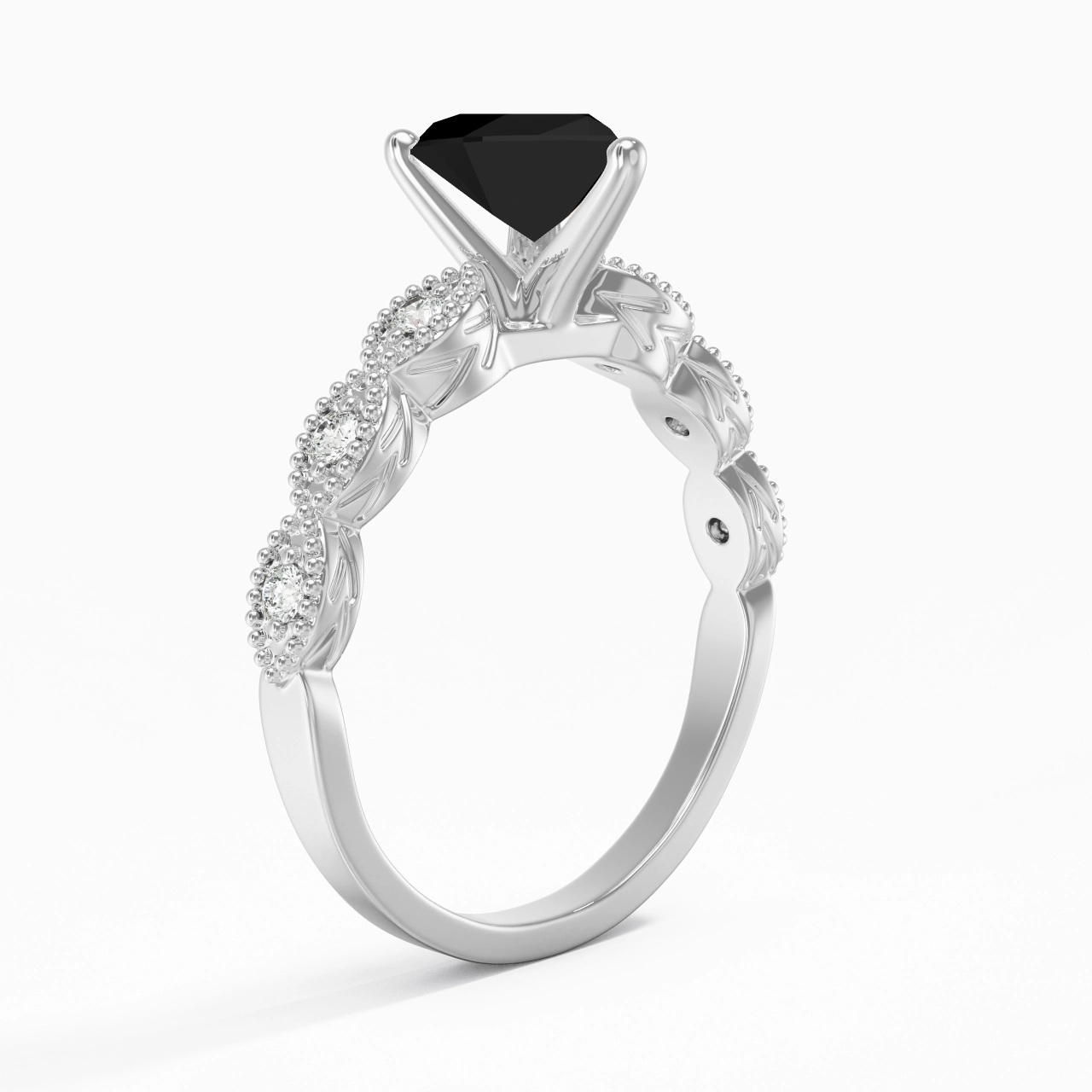 925 Sterling Silver Cubic Zirconia Engagement Ring