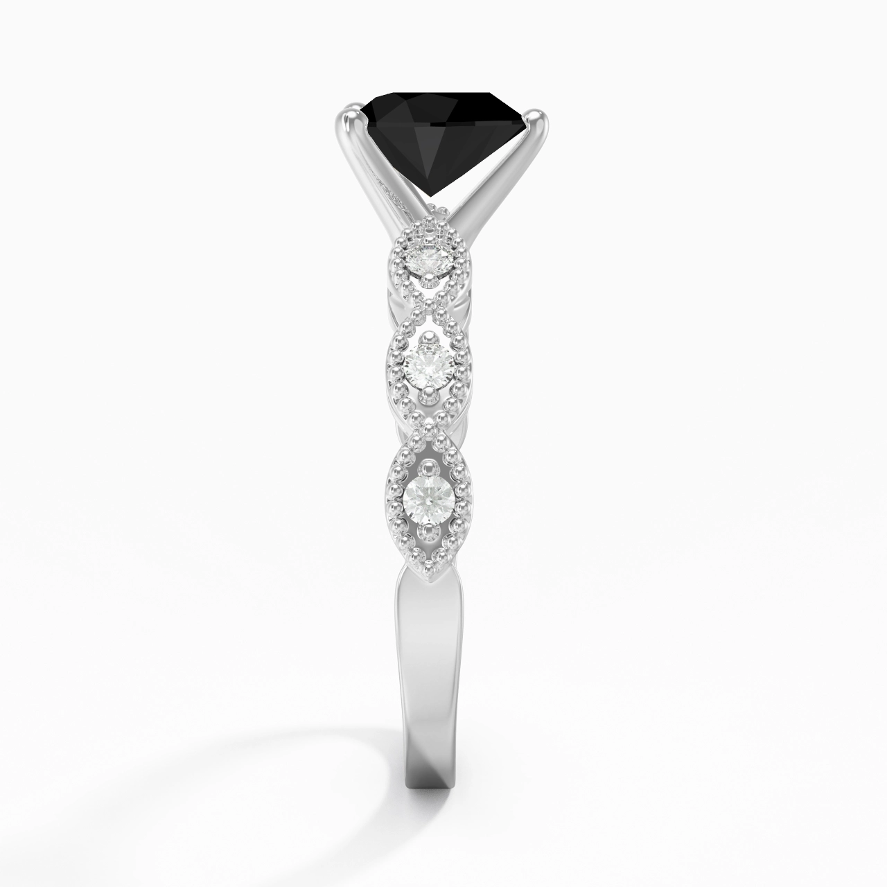 925 Sterling Silver Cubic Zirconia Engagement Ring