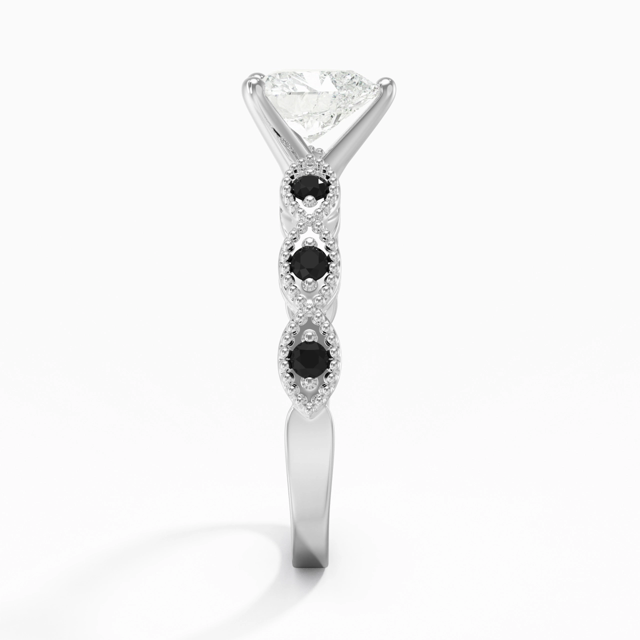 925 Sterling Silver Cubic Zirconia Engagement Ring