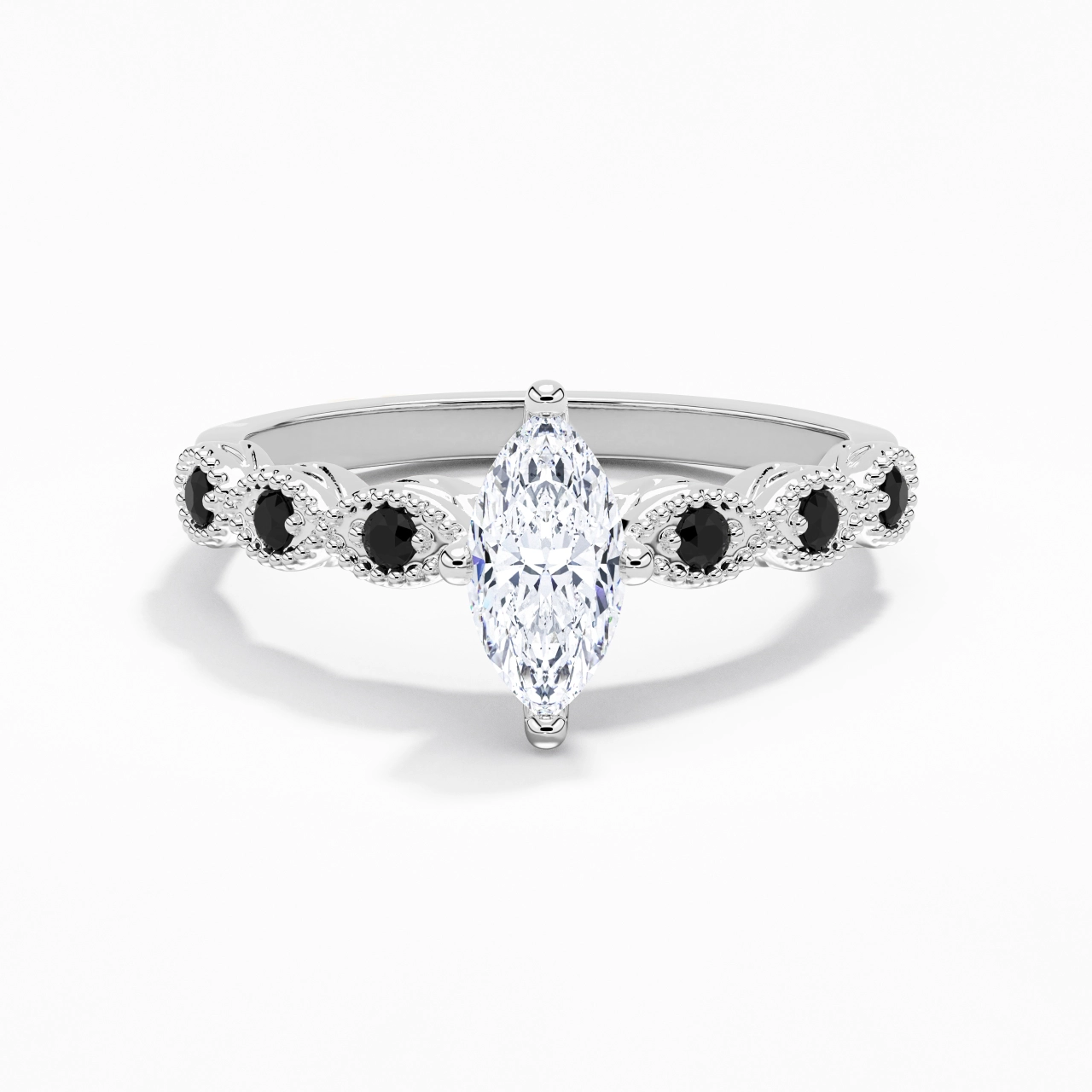 925 Sterling Silver Cubic Zirconia Engagement Ring