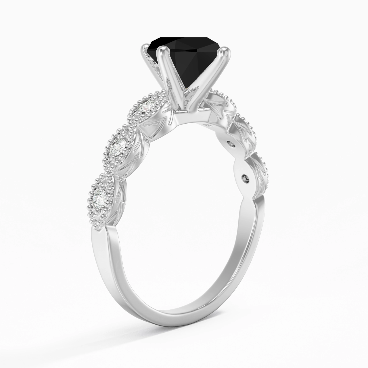 925 Sterling Silver Cubic Zirconia Engagement Ring