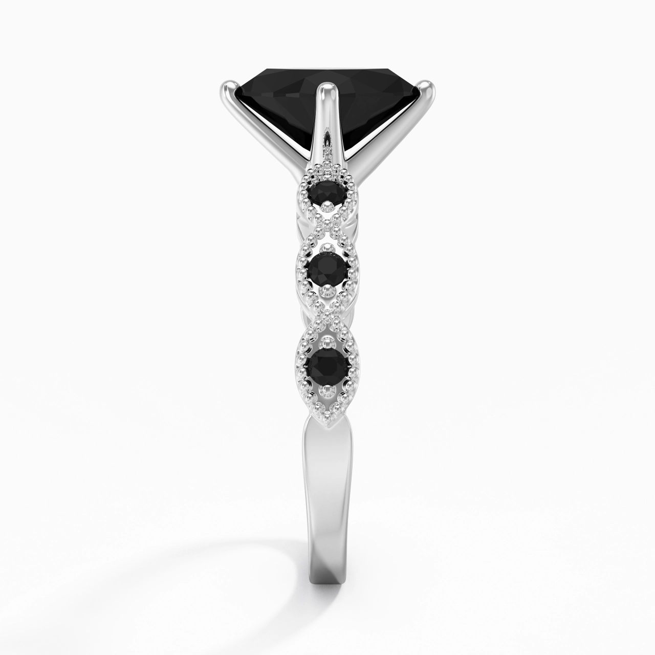 925 Sterling Silver Cubic Zirconia Engagement Ring