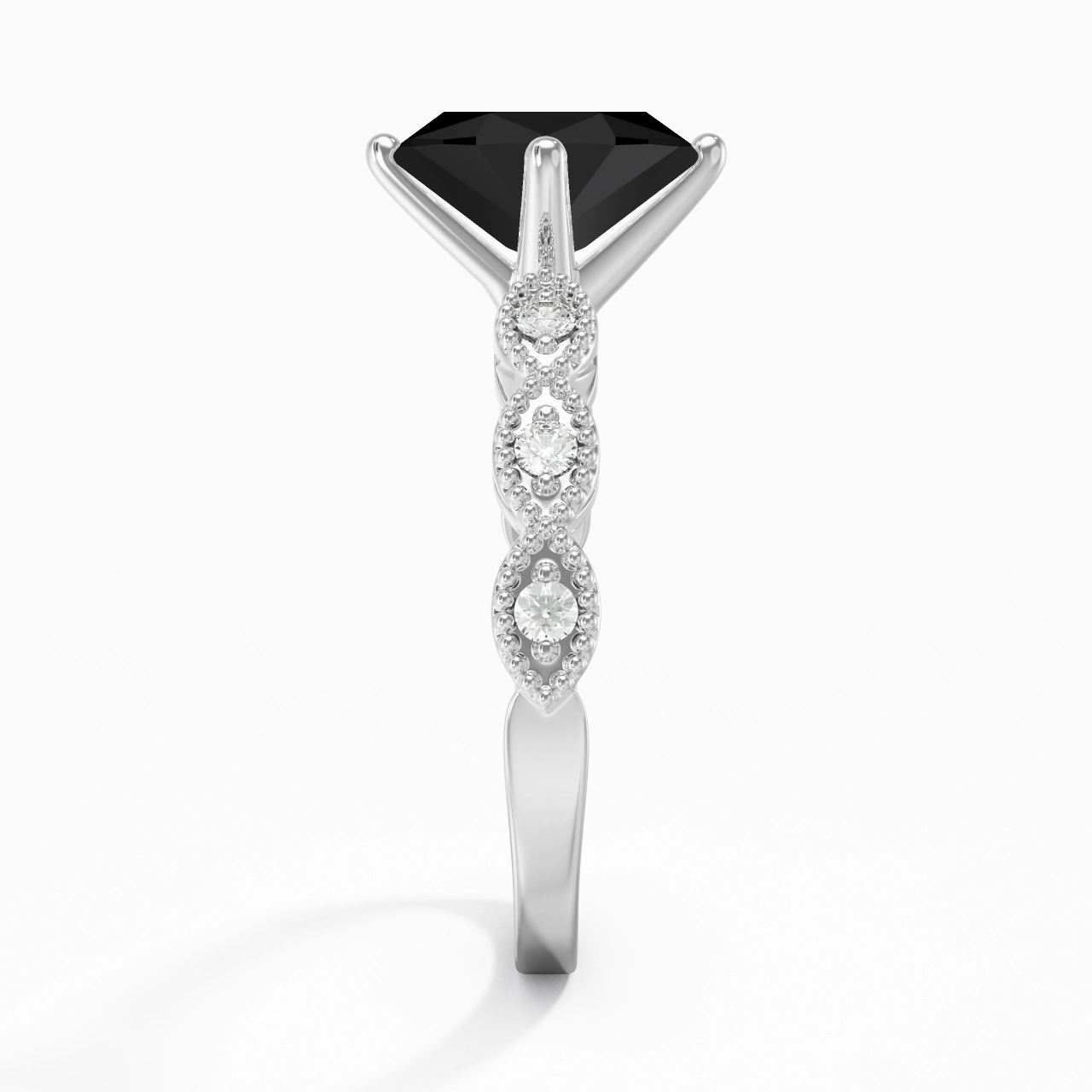 925 Sterling Silver Cubic Zirconia Engagement Ring