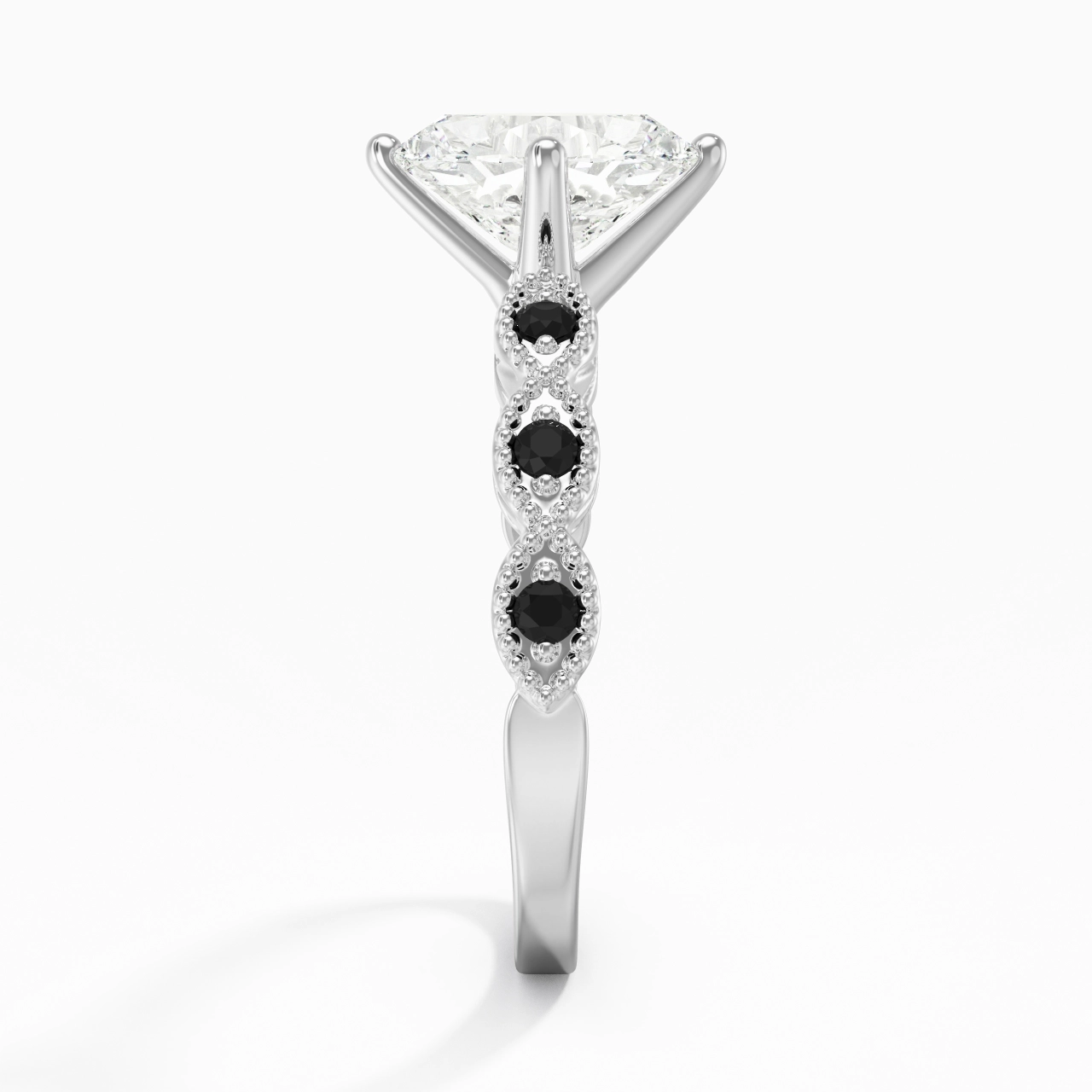 925 Sterling Silver Cubic Zirconia Engagement Ring