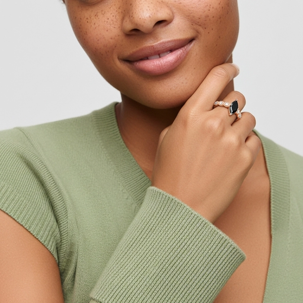 925 Sterling Silver Cubic Zirconia Engagement Ring