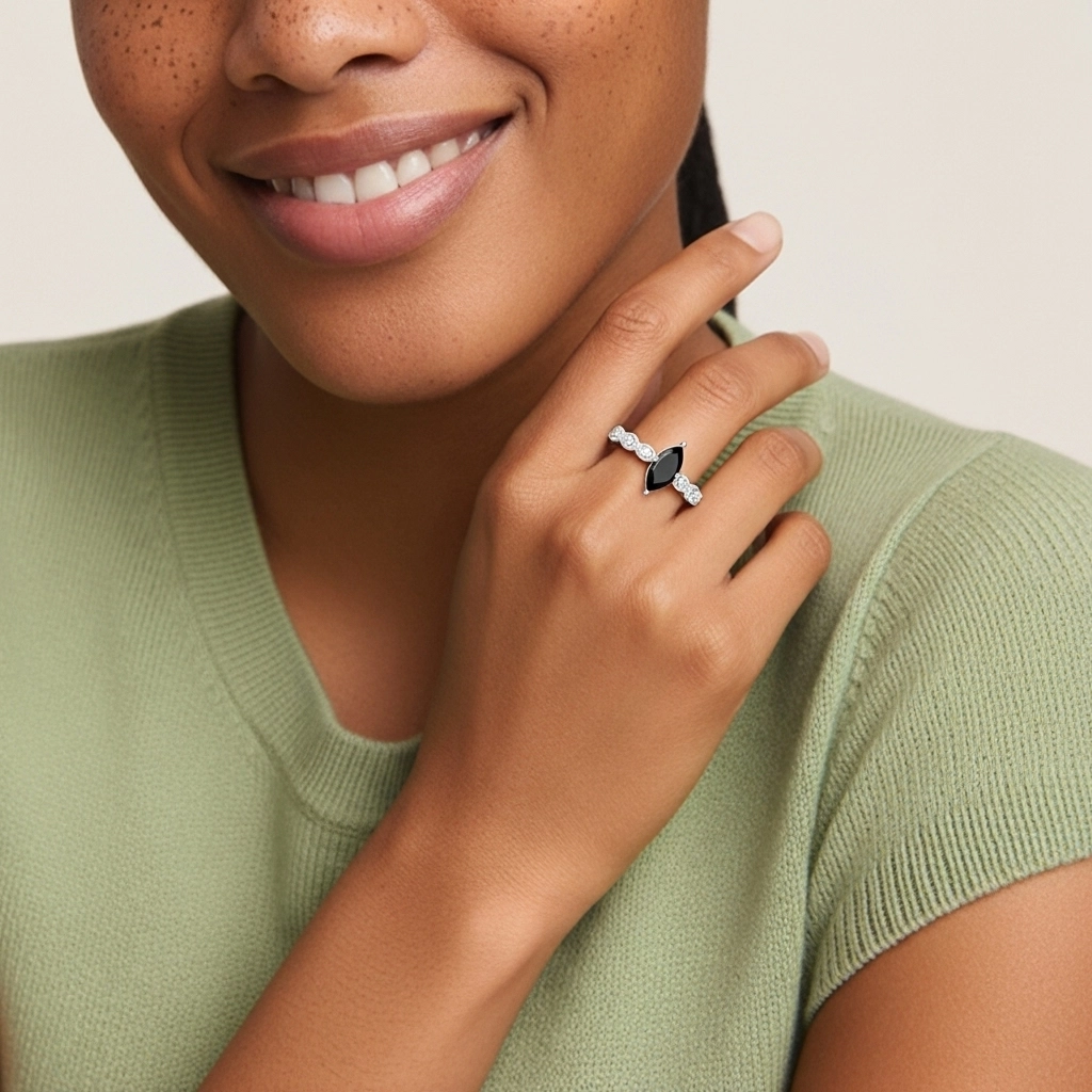 925 Sterling Silver Cubic Zirconia Engagement Ring