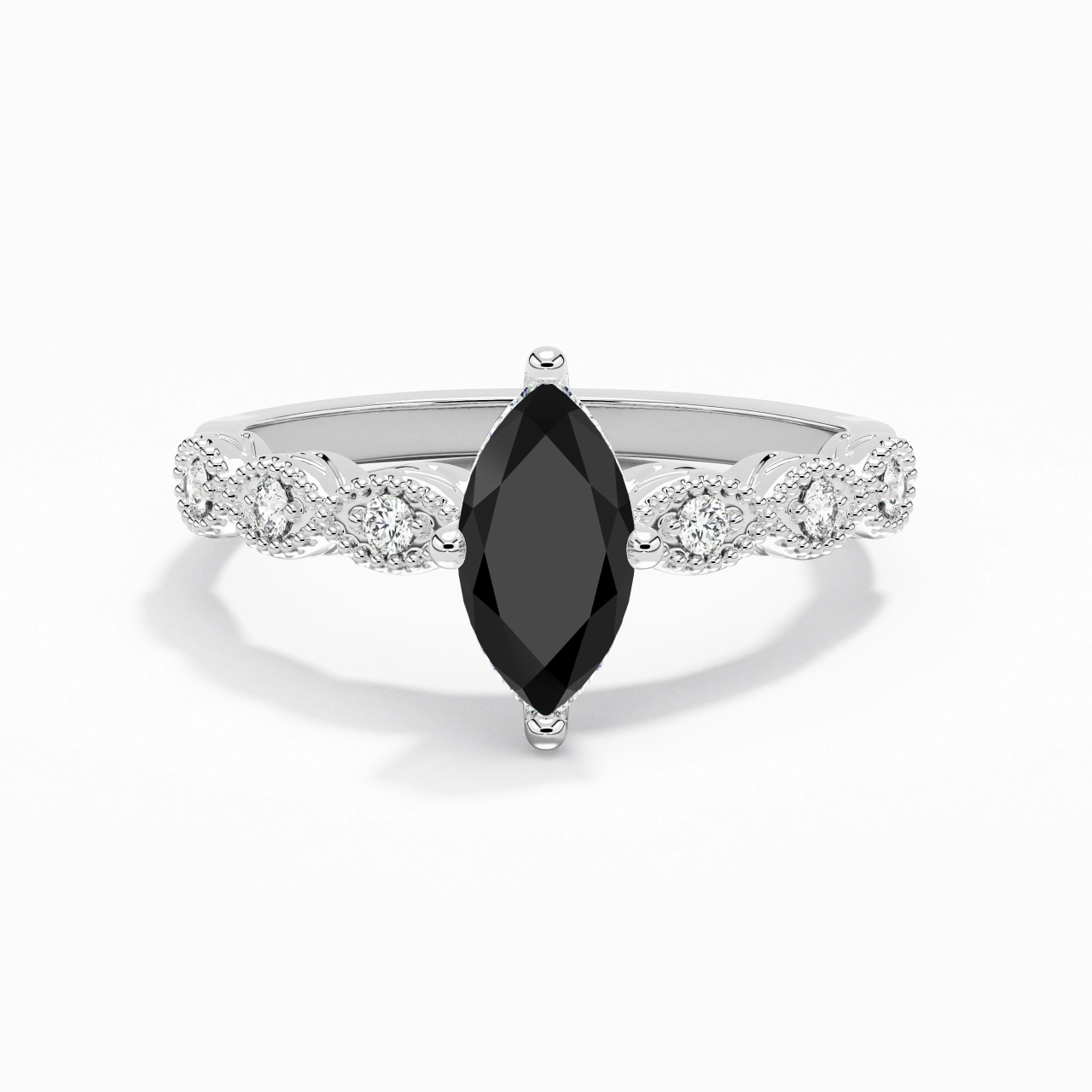 925 Sterling Silver Cubic Zirconia Engagement Ring