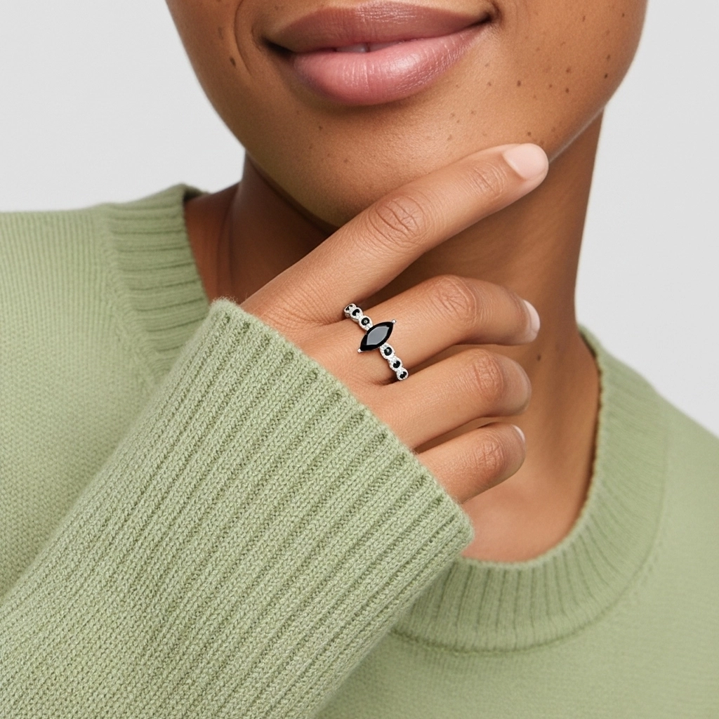 925 Sterling Silver Cubic Zirconia Engagement Ring