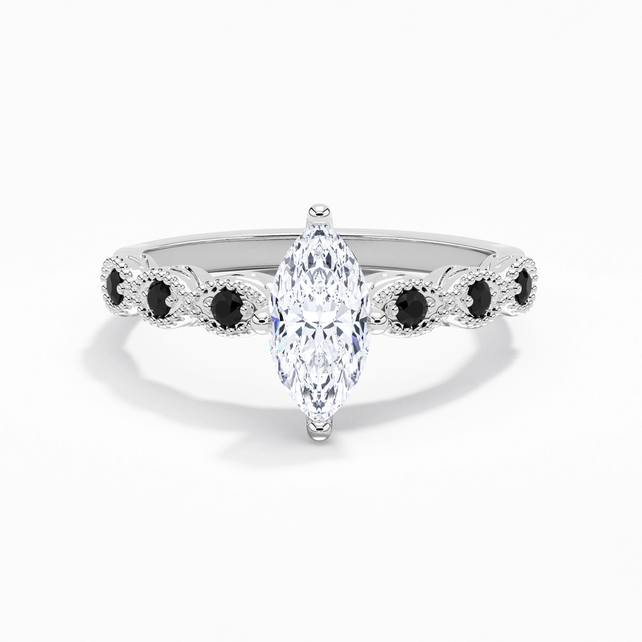 925 Sterling Silver Cubic Zirconia Engagement Ring